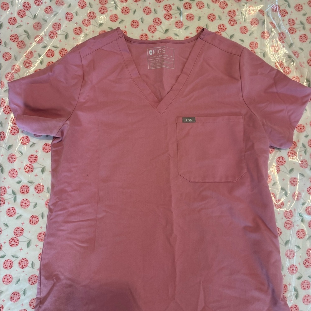 Figs Rose Short Sleeve scrub set